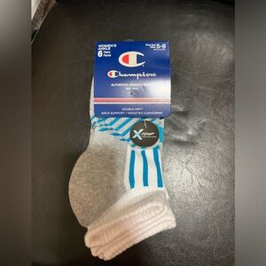 Champion Women’s Multicolor Ankle 6 Pairs Shoe Size 5-9 New In Package